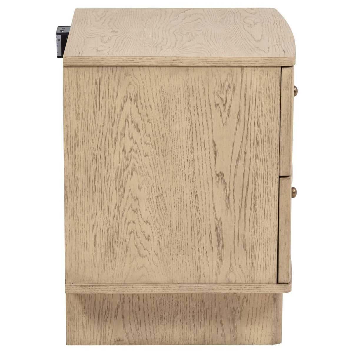 225042 Kailani 2-drawer Nightstand Bedside Table Beige Oak
