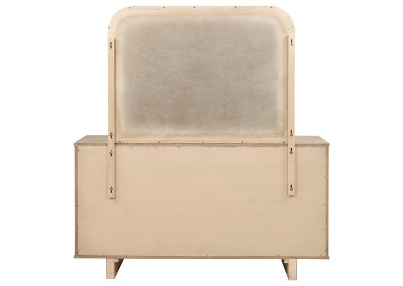 225043M Kailani 9-drawer Dresser and Mirror Beige Oak