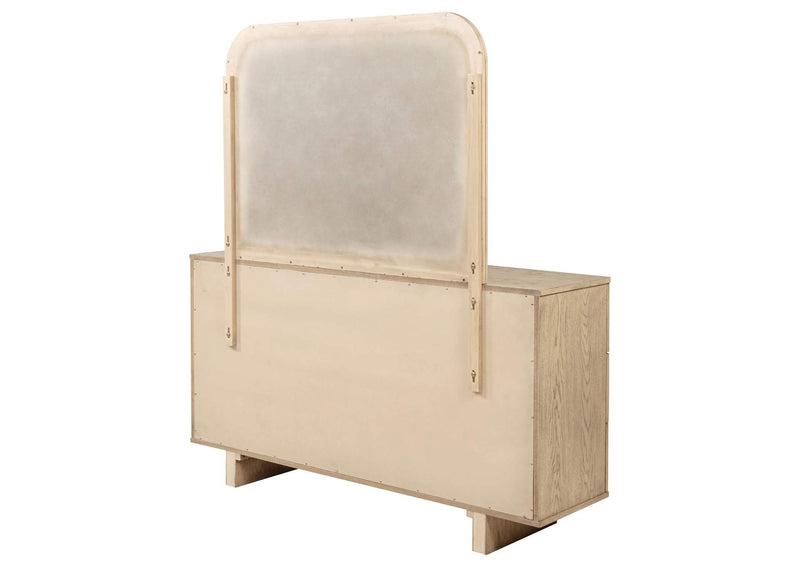 225043M Kailani 9-drawer Dresser and Mirror Beige Oak
