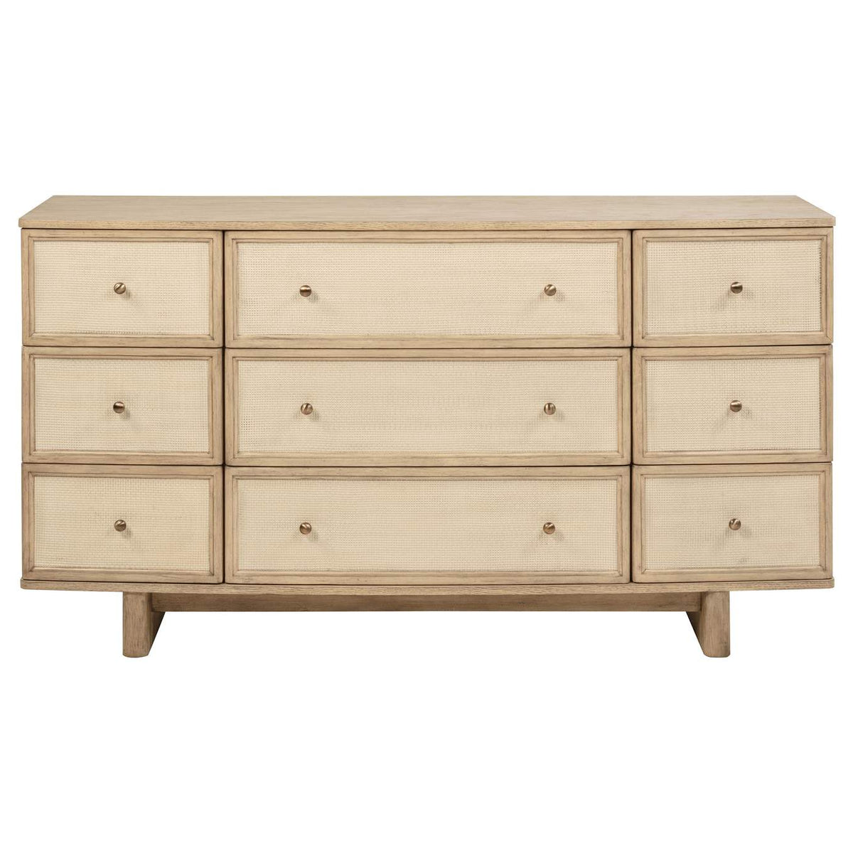 225043 Kailani 9-drawer Dresser Cabinet Beige Oak