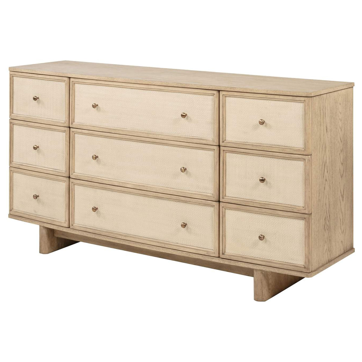 225043 Kailani 9-drawer Dresser Cabinet Beige Oak