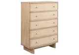 225045 Kailani 5-drawer Bedroom Chest of Drawers Beige Oak