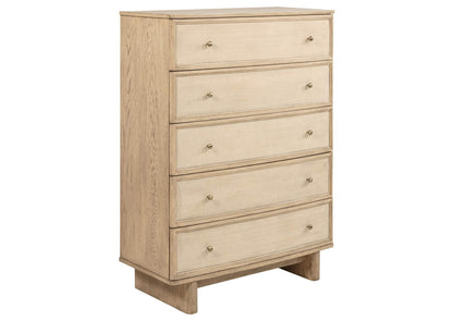 225045 Kailani 5-drawer Bedroom Chest of Drawers Beige Oak