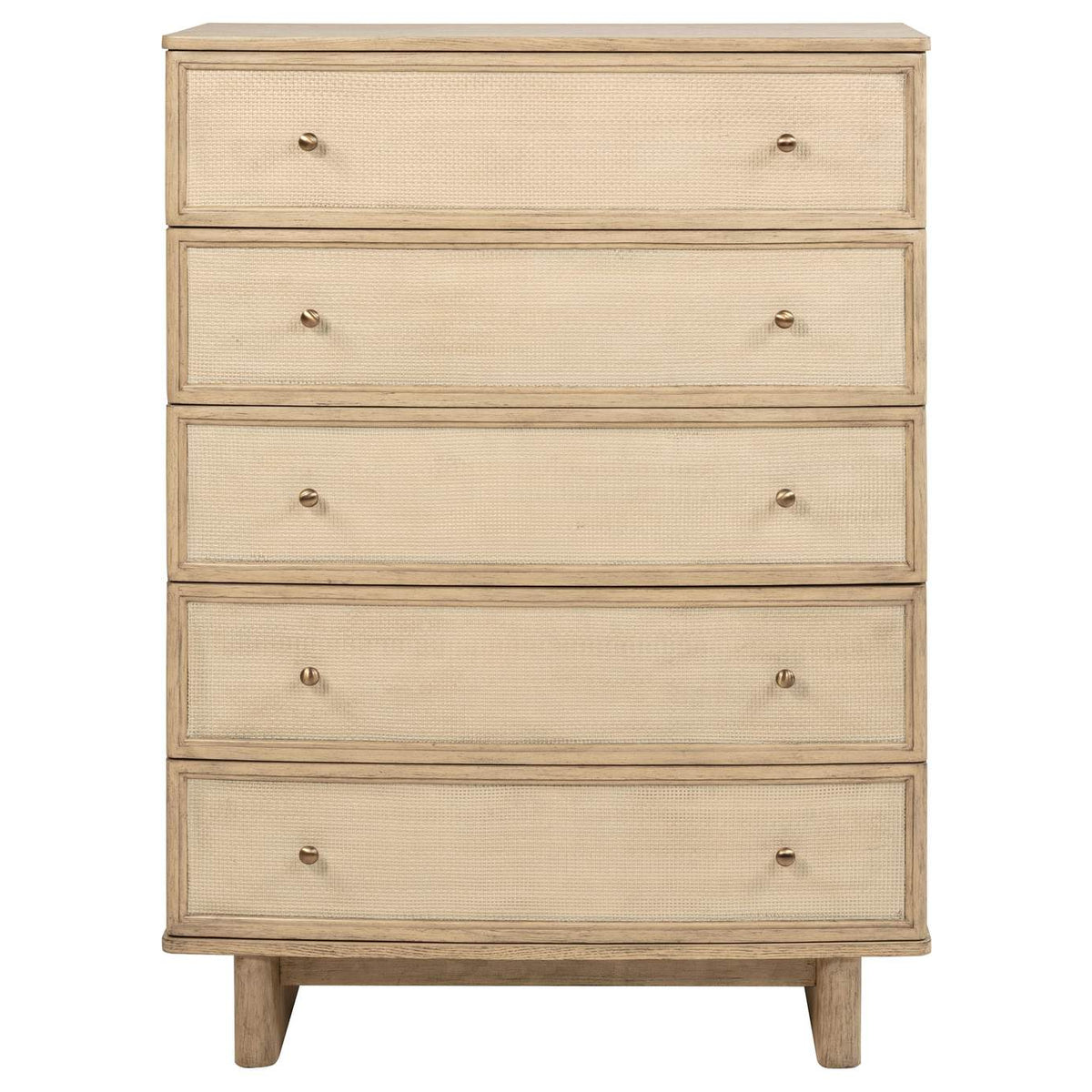 225045 Kailani 5-drawer Bedroom Chest of Drawers Beige Oak