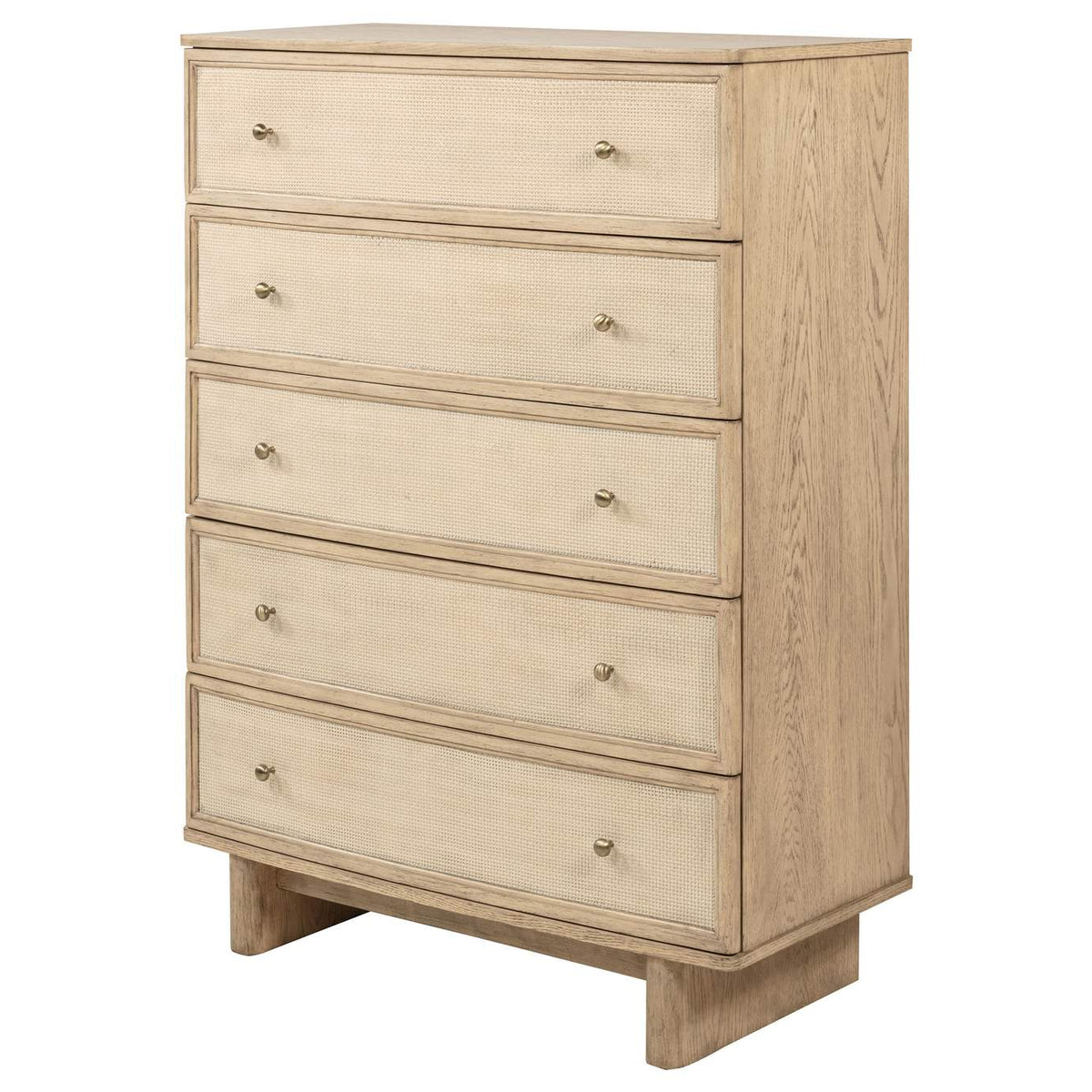 225045 Kailani 5-drawer Bedroom Chest of Drawers Beige Oak