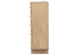 225045 Kailani 5-drawer Bedroom Chest of Drawers Beige Oak
