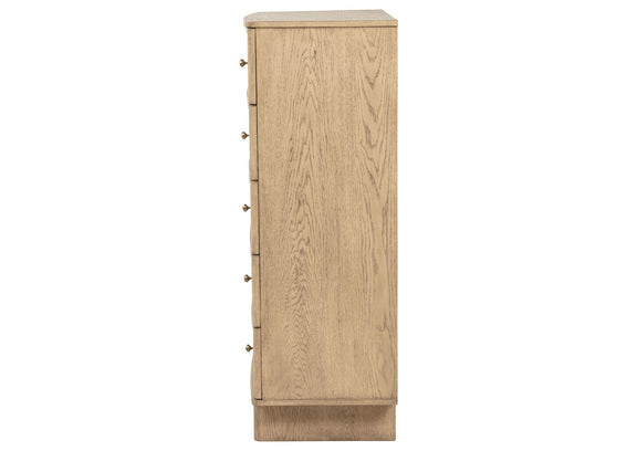 225045 Kailani 5-drawer Bedroom Chest of Drawers Beige Oak