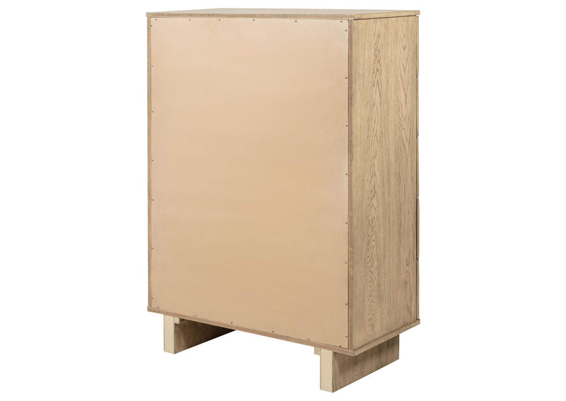 225045 Kailani 5-drawer Bedroom Chest of Drawers Beige Oak