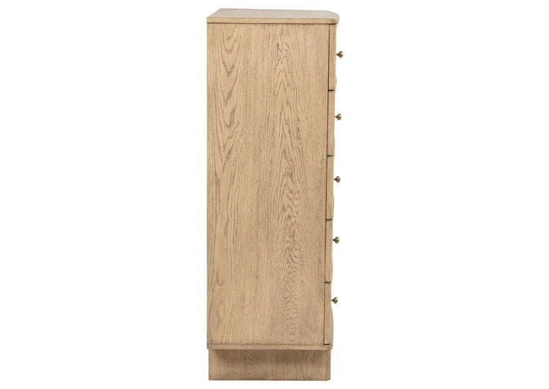 225045 Kailani 5-drawer Bedroom Chest of Drawers Beige Oak