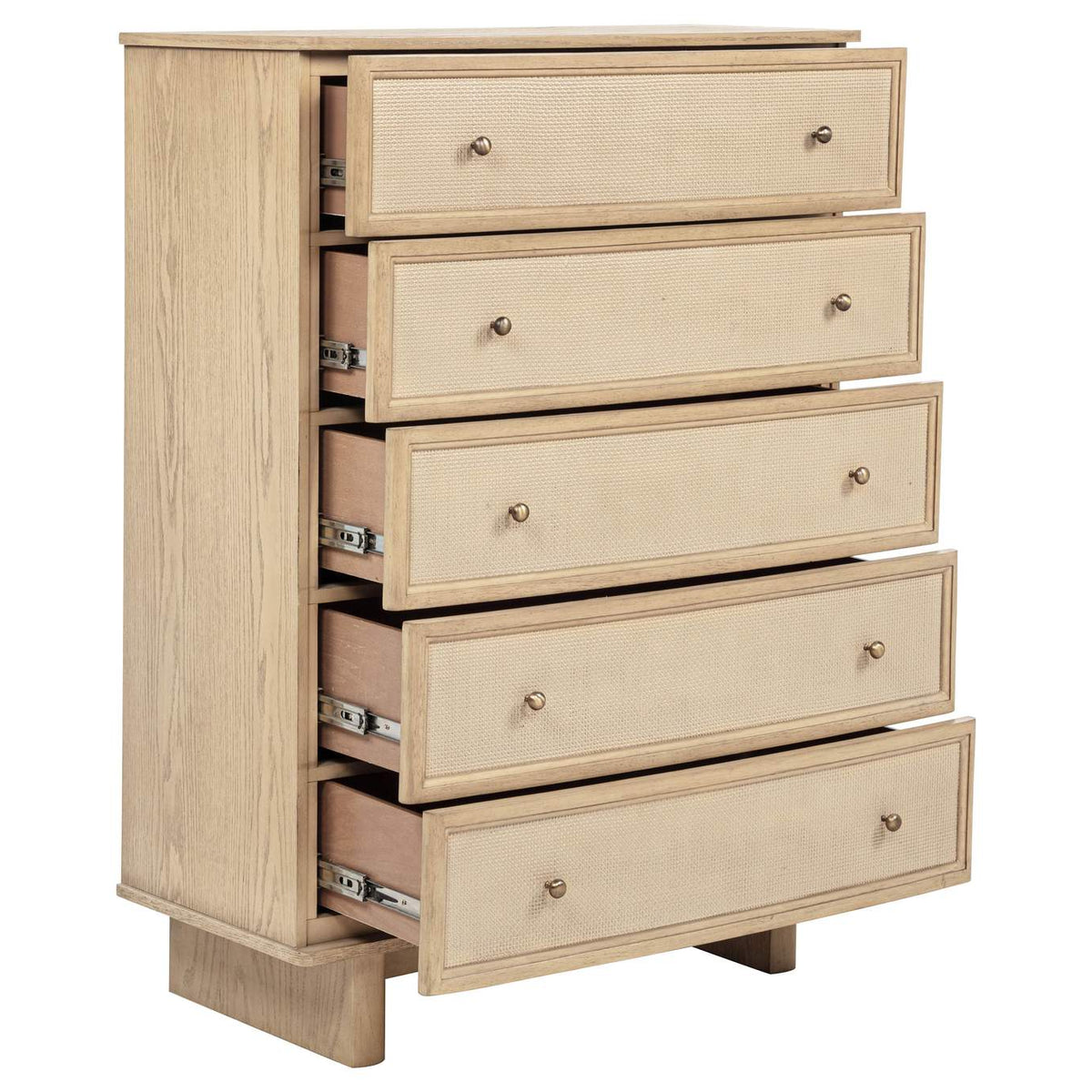 225045 Kailani 5-drawer Bedroom Chest of Drawers Beige Oak