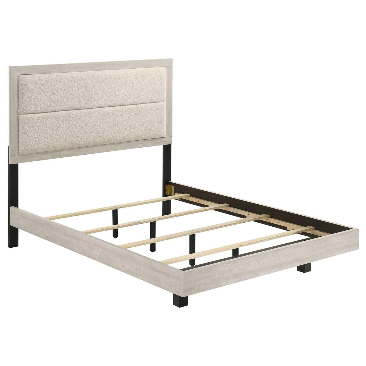 225061F-S5 Trenton 5-piece Full Bedroom Set Rustic Cream