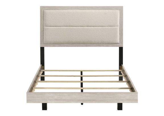 225061F Trenton 54-inch Wood Full Panel Bed Rustic Cream