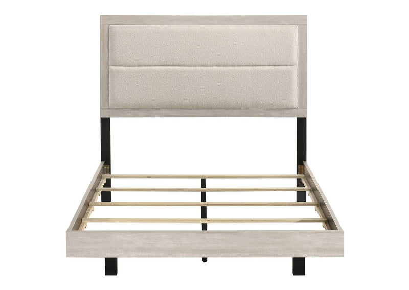 225061F Trenton 54-inch Wood Full Panel Bed Rustic Cream