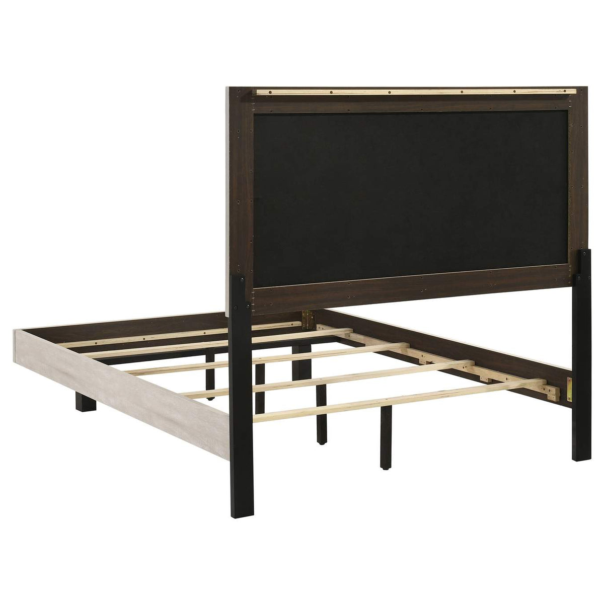 225061F Trenton 54-inch Wood Full Panel Bed Rustic Cream