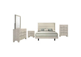 225061KE-S5 Trenton 5-piece Eastern King Bedroom Set Rustic Cream