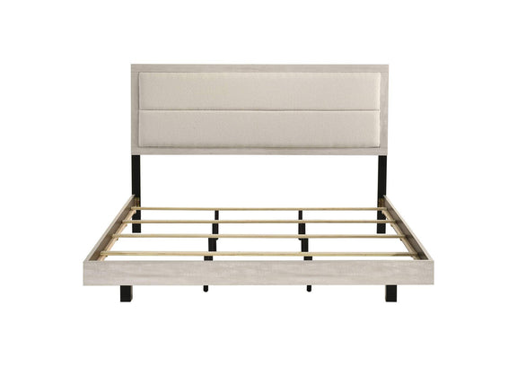 225061KE Trenton 54-inch Wood Eastern King Panel Bed Rustic Cream