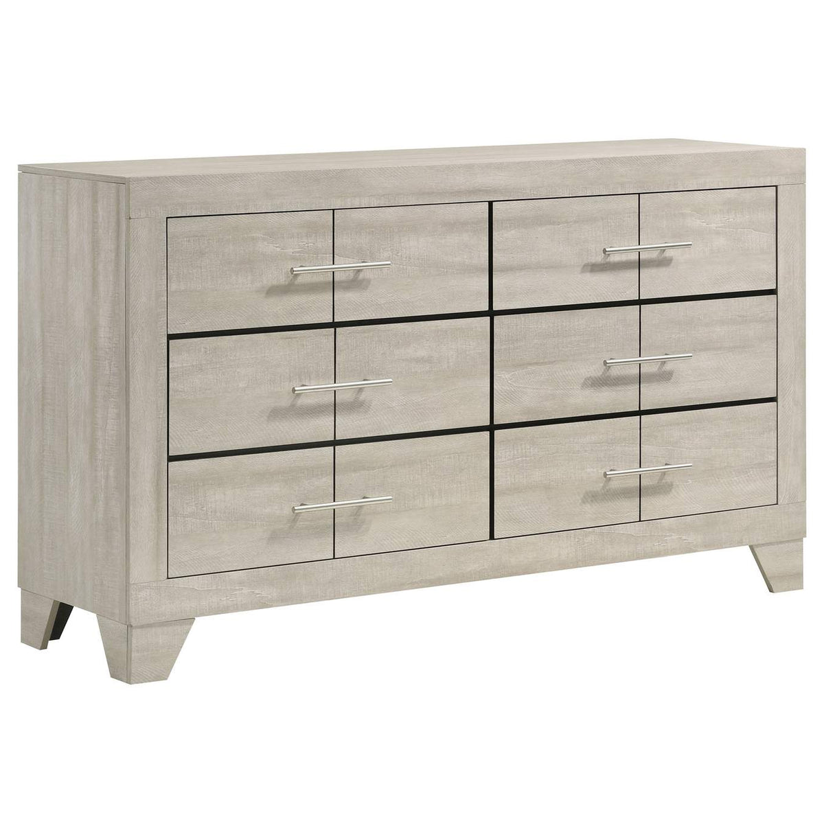 225061Q-S4 Trenton 4-piece Queen Bedroom Set Rustic Cream