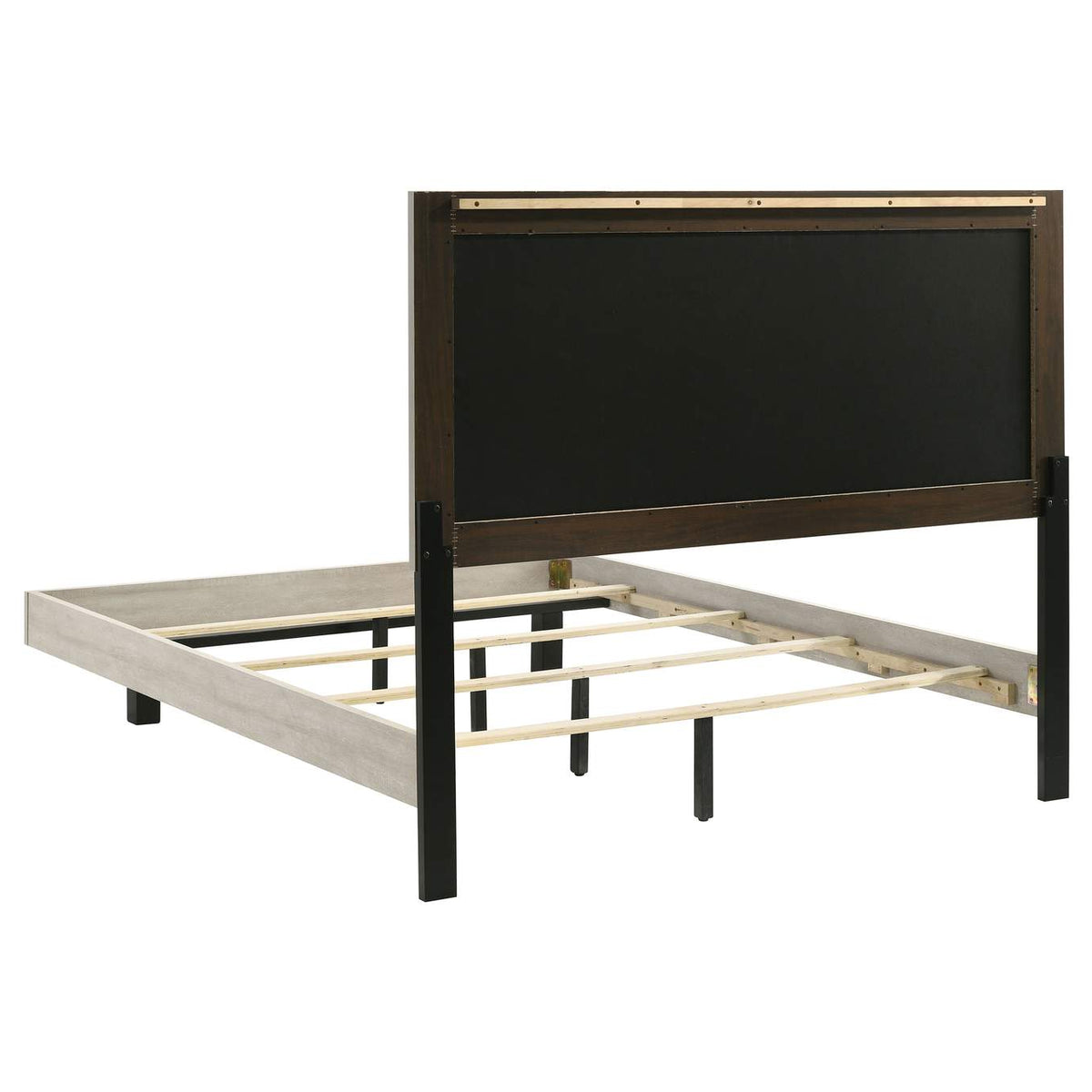 225061Q Trenton 54-inch Wood Queen Panel Bed Rustic Cream