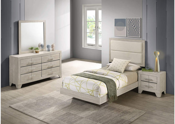 225061T-S4 Trenton 4-piece Twin Bedroom Set Rustic Cream