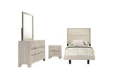 225061T-S4 Trenton 4-piece Twin Bedroom Set Rustic Cream