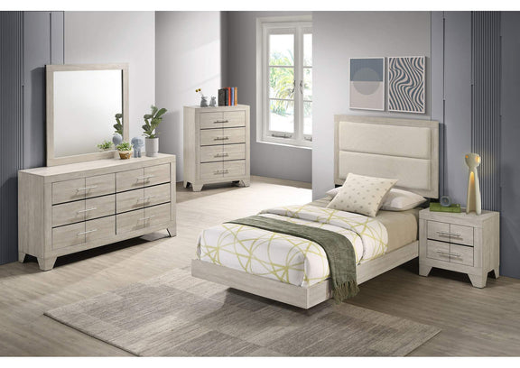 225061T-S5 Trenton 5-piece Twin Bedroom Set Rustic Cream