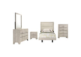 225061T-S5 Trenton 5-piece Twin Bedroom Set Rustic Cream