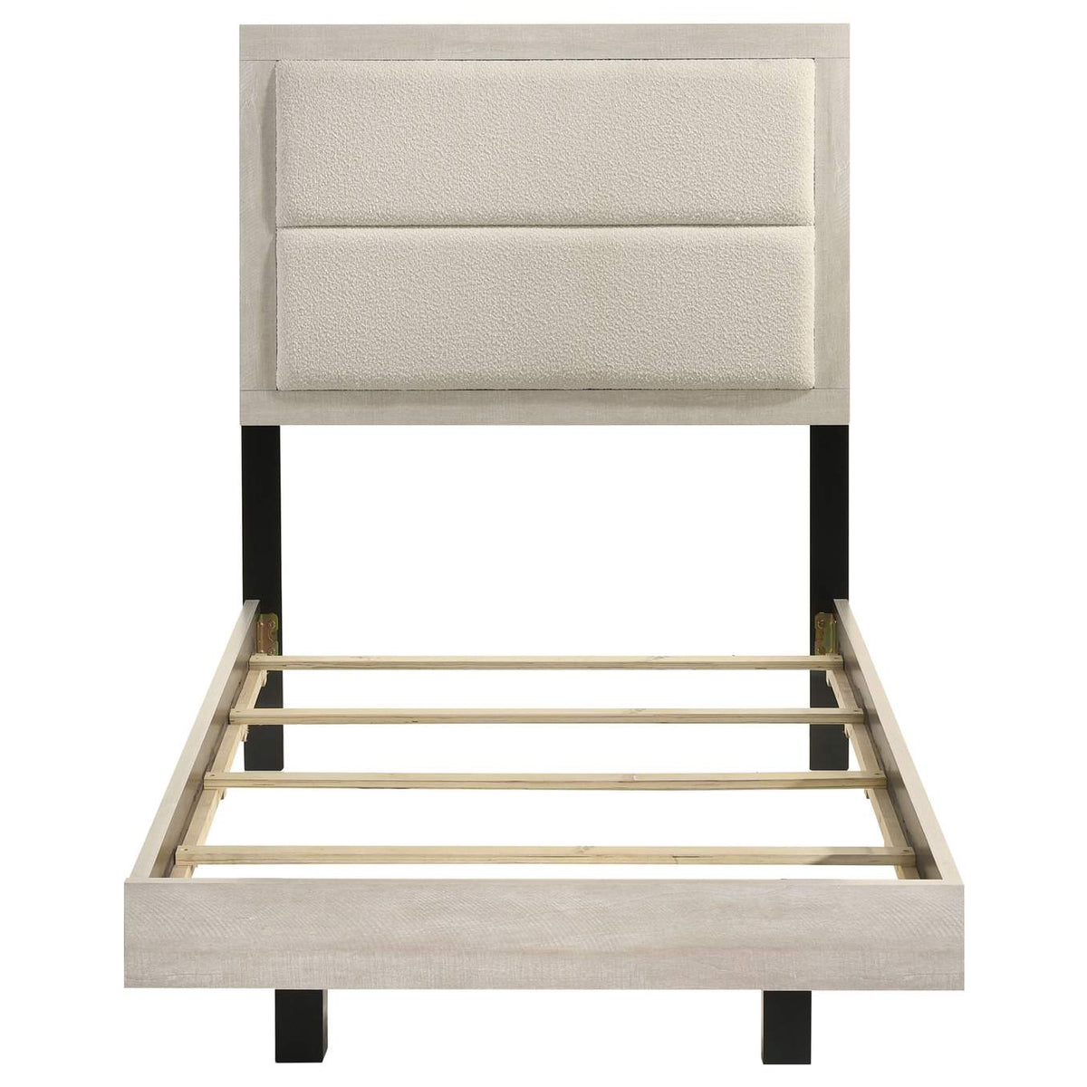 225061T Trenton 54-inch Wood Twin Panel Bed Rustic Cream