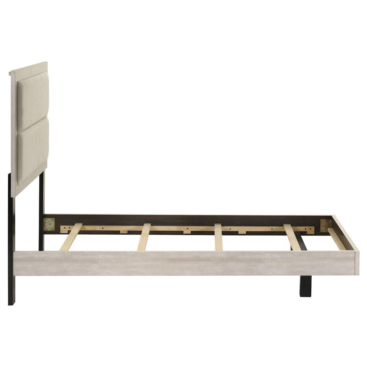 225061T Trenton 54-inch Wood Twin Panel Bed Rustic Cream