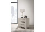225062 Trenton 2-drawer Nightstand Bedside Table Rustic Cream