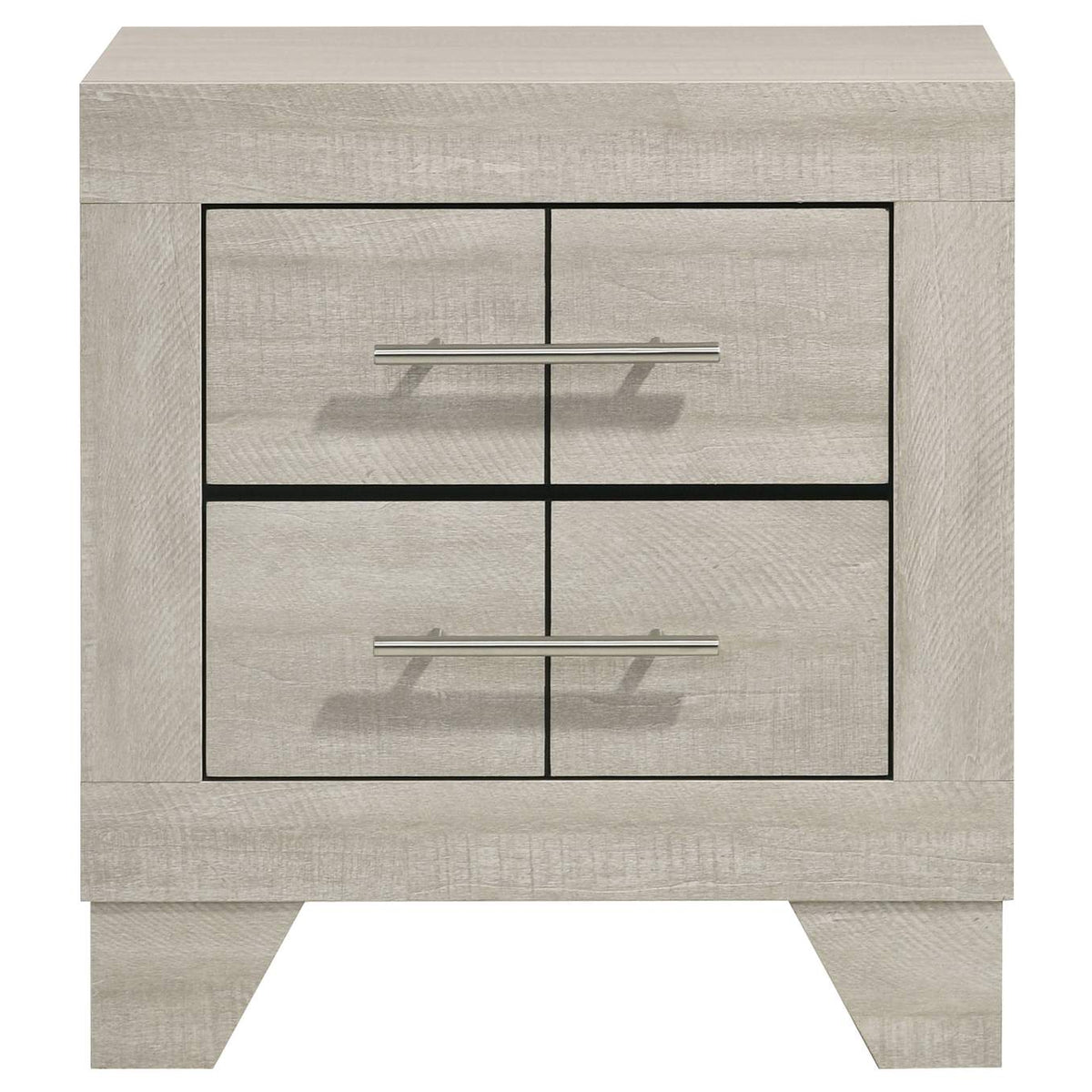 225062 Trenton 2-drawer Nightstand Bedside Table Rustic Cream