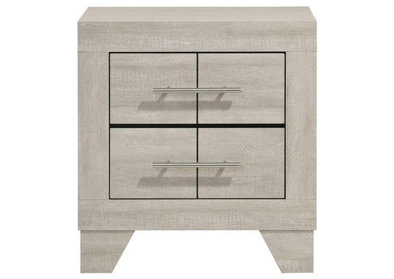225062 Trenton 2-drawer Nightstand Bedside Table Rustic Cream