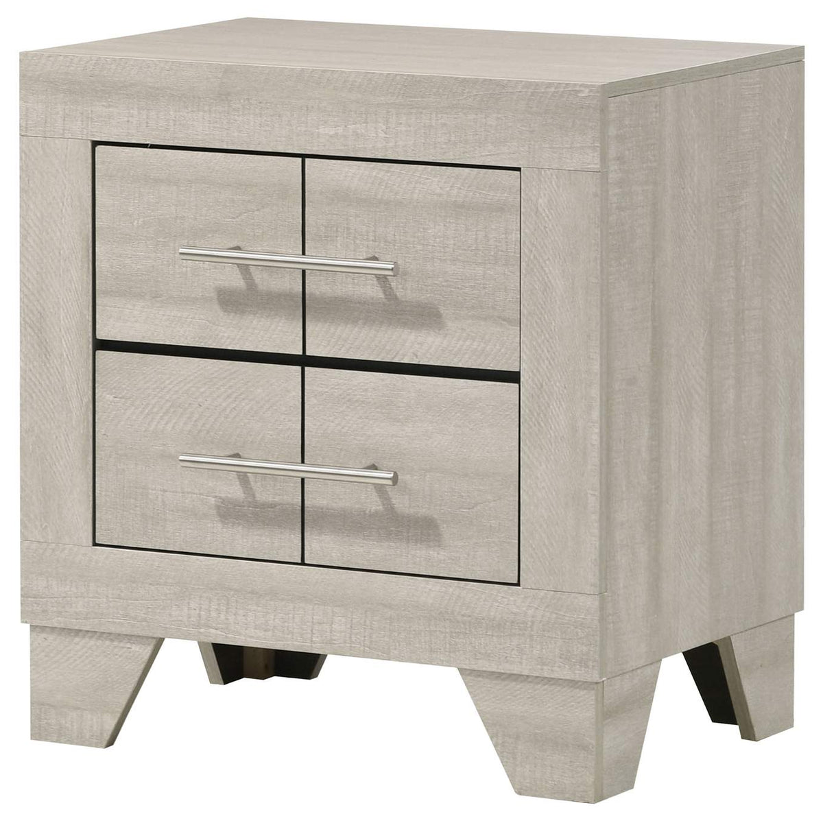 225062 Trenton 2-drawer Nightstand Bedside Table Rustic Cream