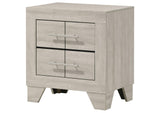 225062 Trenton 2-drawer Nightstand Bedside Table Rustic Cream