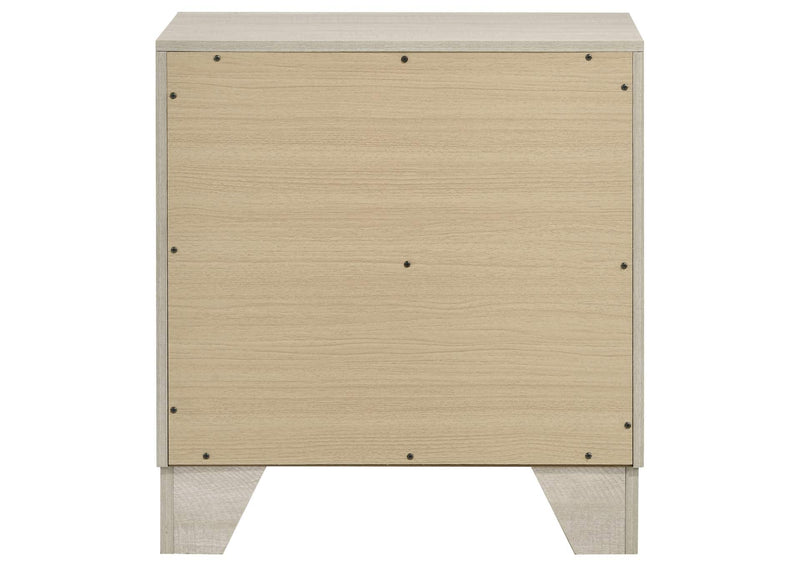 225062 Trenton 2-drawer Nightstand Bedside Table Rustic Cream