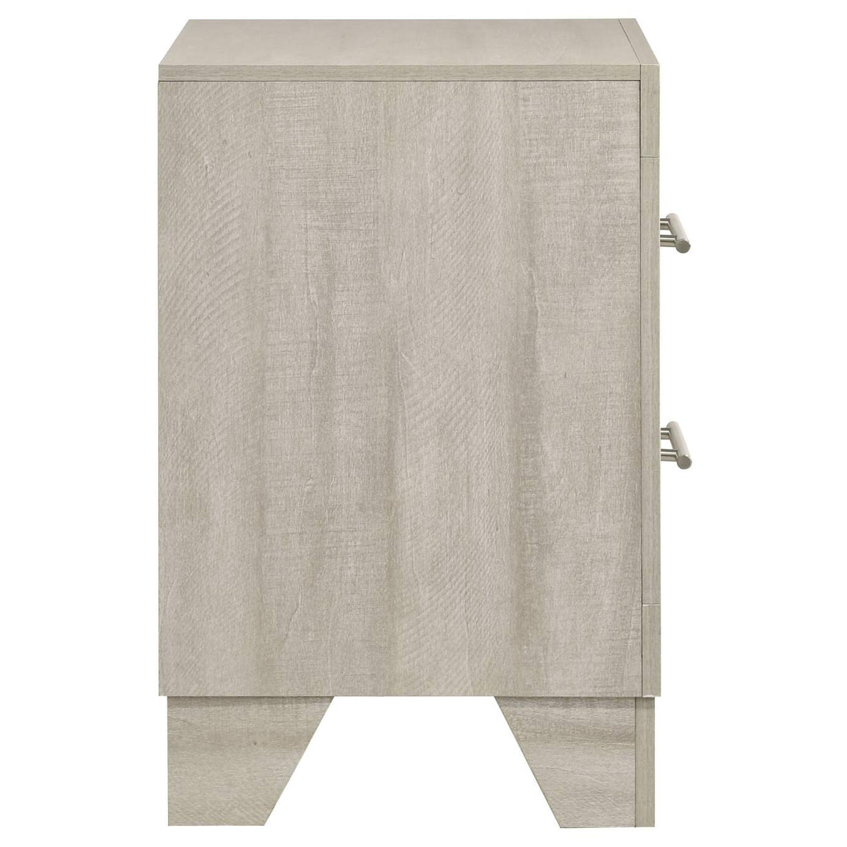 225062 Trenton 2-drawer Nightstand Bedside Table Rustic Cream
