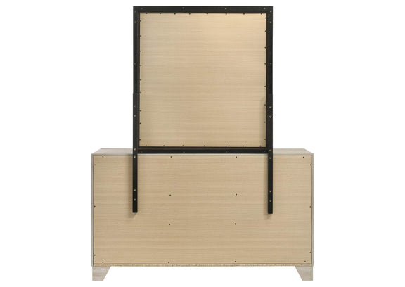 225063M Trenton 6-drawer Bedroom Dresser With Mirror Rustic Cream