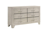225063 Trenton 6-drawer Bedroom Dresser Rustic Cream