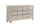 225063 Trenton 6-drawer Bedroom Dresser Rustic Cream