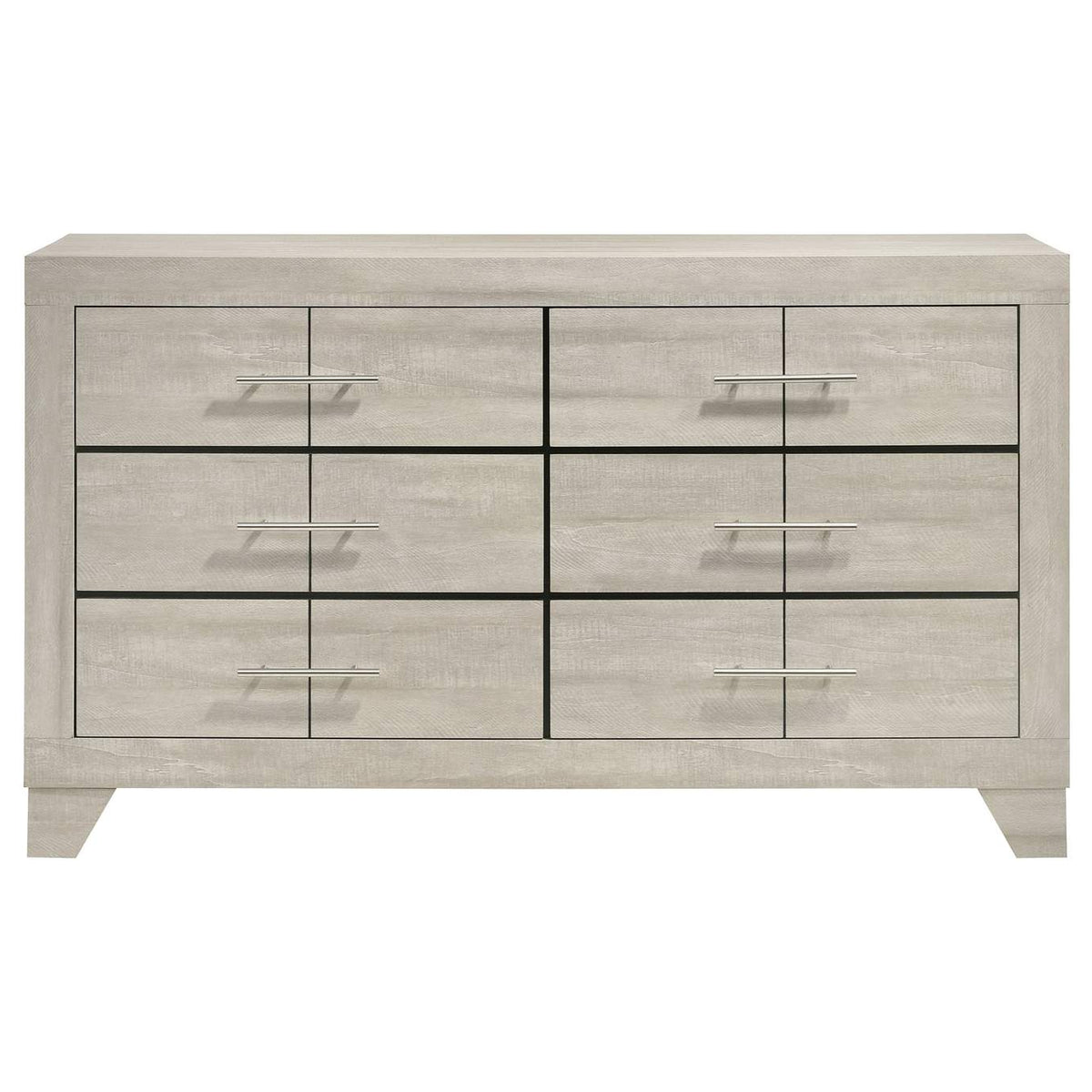 225063 Trenton 6-drawer Bedroom Dresser Rustic Cream
