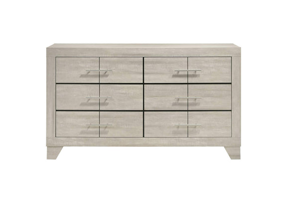 225063 Trenton 6-drawer Bedroom Dresser Rustic Cream