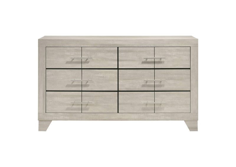 225063 Trenton 6-drawer Bedroom Dresser Rustic Cream