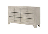 225063 Trenton 6-drawer Bedroom Dresser Rustic Cream