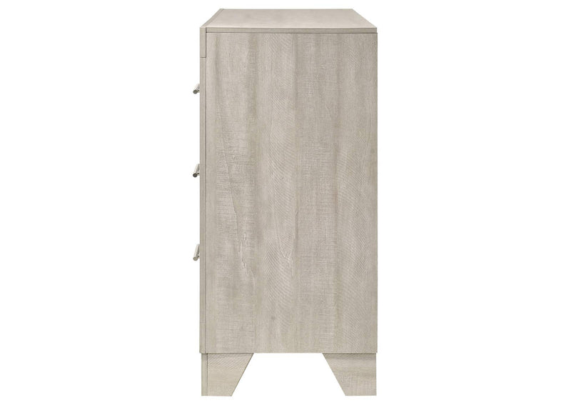 225063 Trenton 6-drawer Bedroom Dresser Rustic Cream