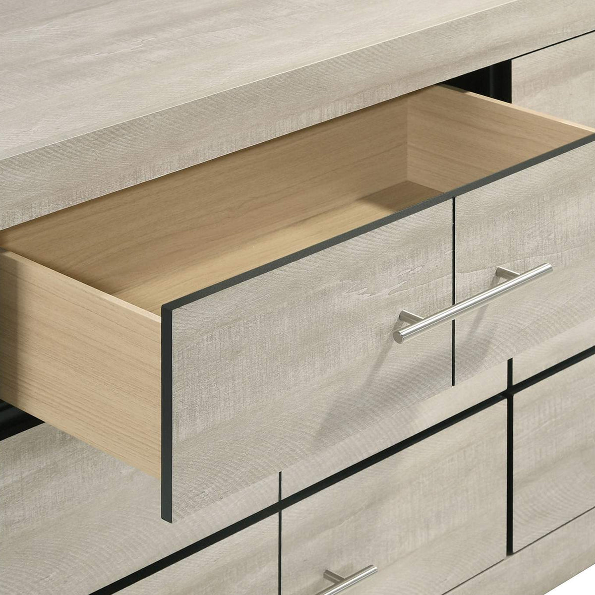 225063 Trenton 6-drawer Bedroom Dresser Rustic Cream