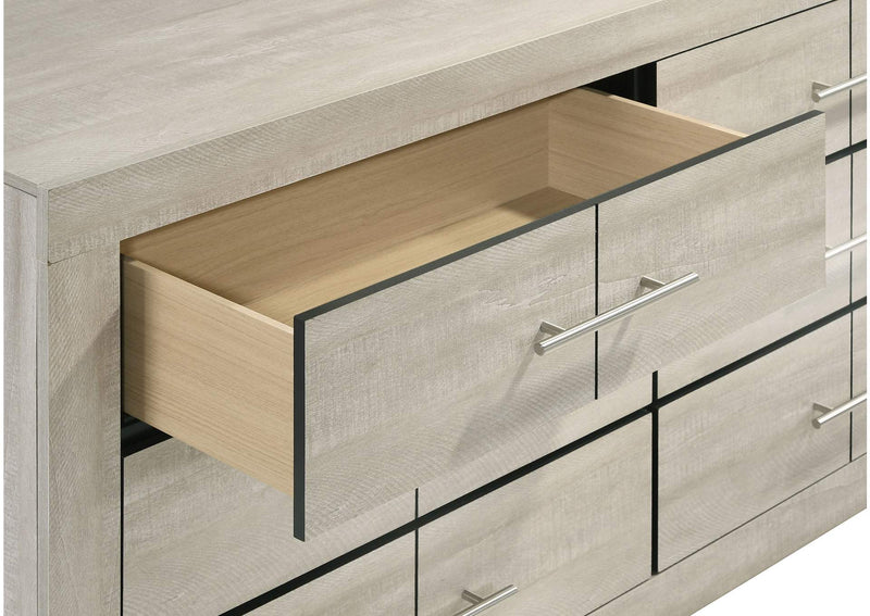 225063 Trenton 6-drawer Bedroom Dresser Rustic Cream