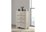 225065 Trenton 4-drawer Bedroom Chest of Drawers Rustic Cream