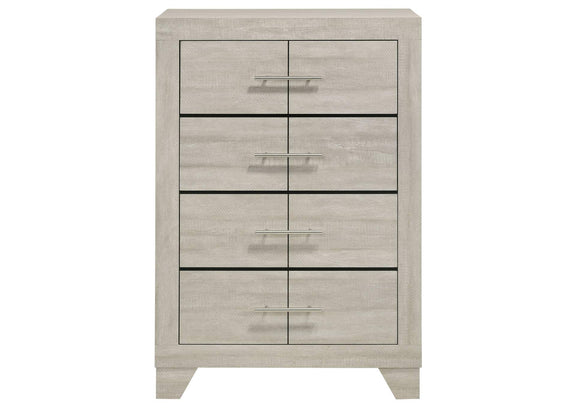 225065 Trenton 4-drawer Bedroom Chest of Drawers Rustic Cream