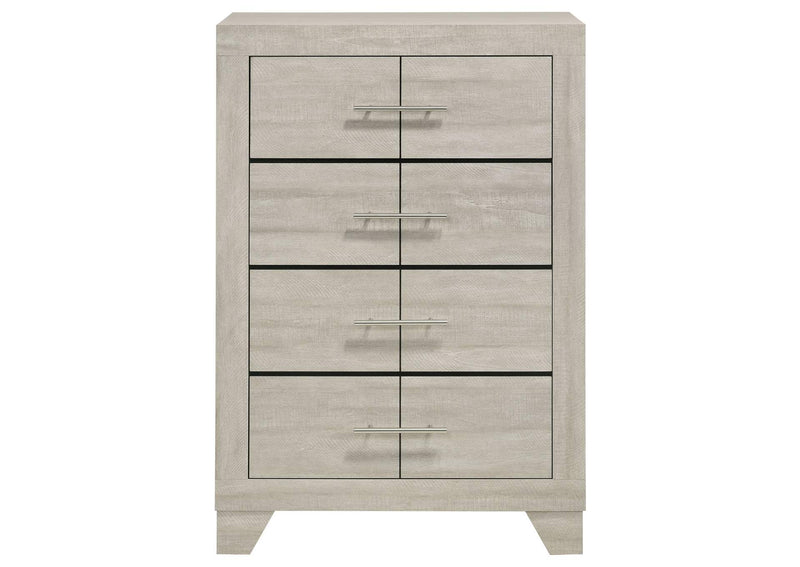 225065 Trenton 4-drawer Bedroom Chest of Drawers Rustic Cream