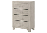 225065 Trenton 4-drawer Bedroom Chest of Drawers Rustic Cream