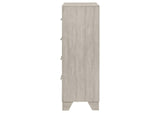 225065 Trenton 4-drawer Bedroom Chest of Drawers Rustic Cream